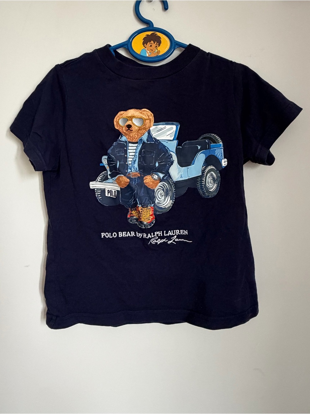 Polo Ralph Lauren Jeep Polo Bear Navy T-Shirt Size 3 Kids